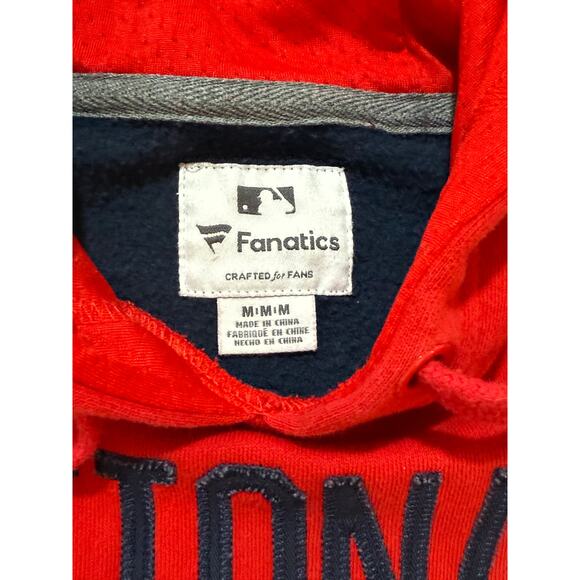 Washington Nationals MLB Fanatics Red Hoodie Baseball Mens Size Medium (39) - Picture 2 of 11